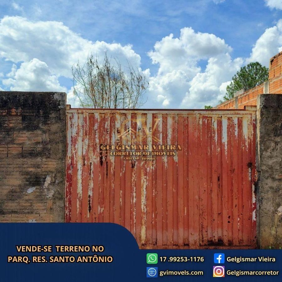🏡 VENDE-SE TERRENO NO PARQ RES. SANTO ANTÔNIO - BEBEDOURO - SP 🏡 - Lote/Terreno em Residencial Bebedouro, Bebedouro - à venda - Gelgismar Vieira