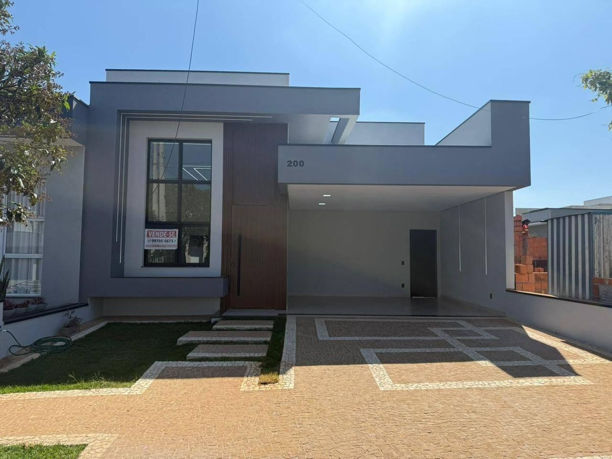 Casa térrea com piscina e área gourmet no Golden Park – Hortolândia - Casa de Condomínio em Jardim Golden Park Residence, Hortolândia - à venda - Terra Vale Negócios Imobiliários