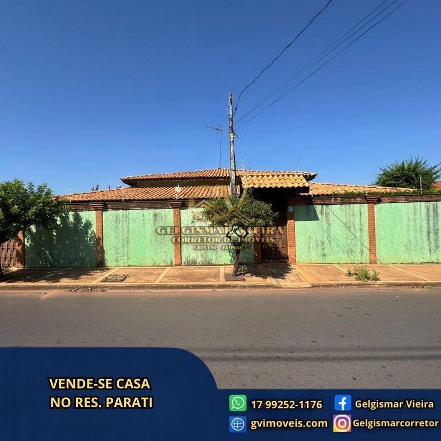 🏡 VENDE-SE CASA NO RES. PARATI - BEBEDOURO - SP 🏡 - Casa em Residencial Parati, Bebedouro - à venda - Gelgismar Vieira