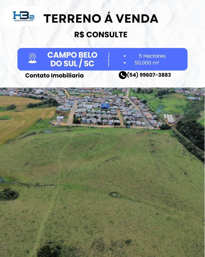 terreno á venda em campo belo do sul - Lote/Terreno em Lago Azul, Campo Belo do Sul - HB2 NEGOCIOS IMOBILIARIOS LTDA