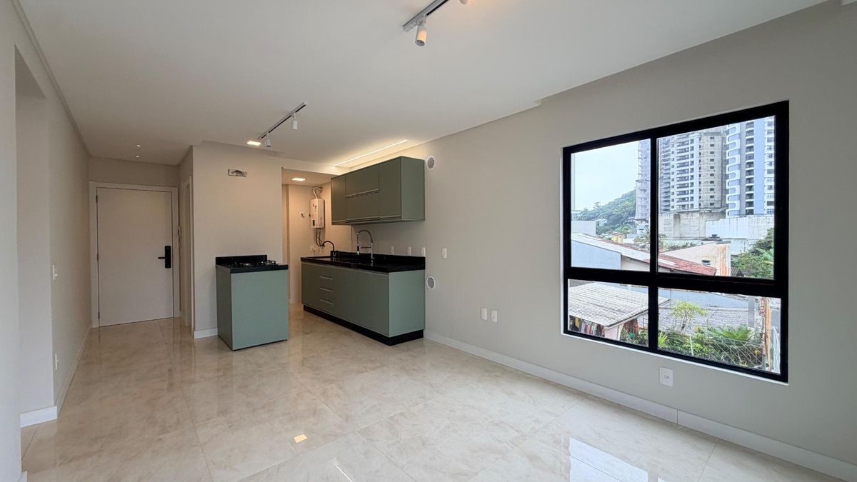 Apartamento para locação anual semimobiliado, 2 quartos (sendo duas suítes), 1 vaga de garagem, Mondello Residenza, Bairro Fazenda, Itajaí-SC - Apartamento em Fazenda, Itajaí - para locação - I3 CORRETORES ASSOCIADOS S/S
