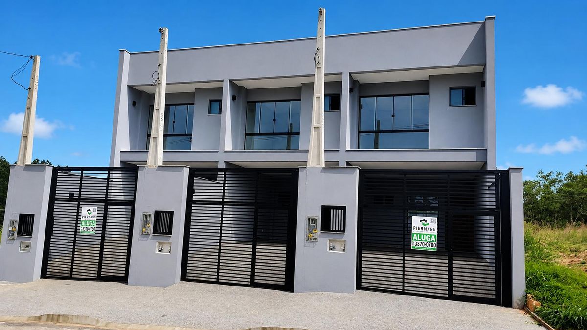 Casa Geminada com 3 Quartos, Três Rios do Norte - Jaraguá do Sul - Casa Geminada em Amizade, Jaraguá do Sul - para locação - Imobiliária Piermann