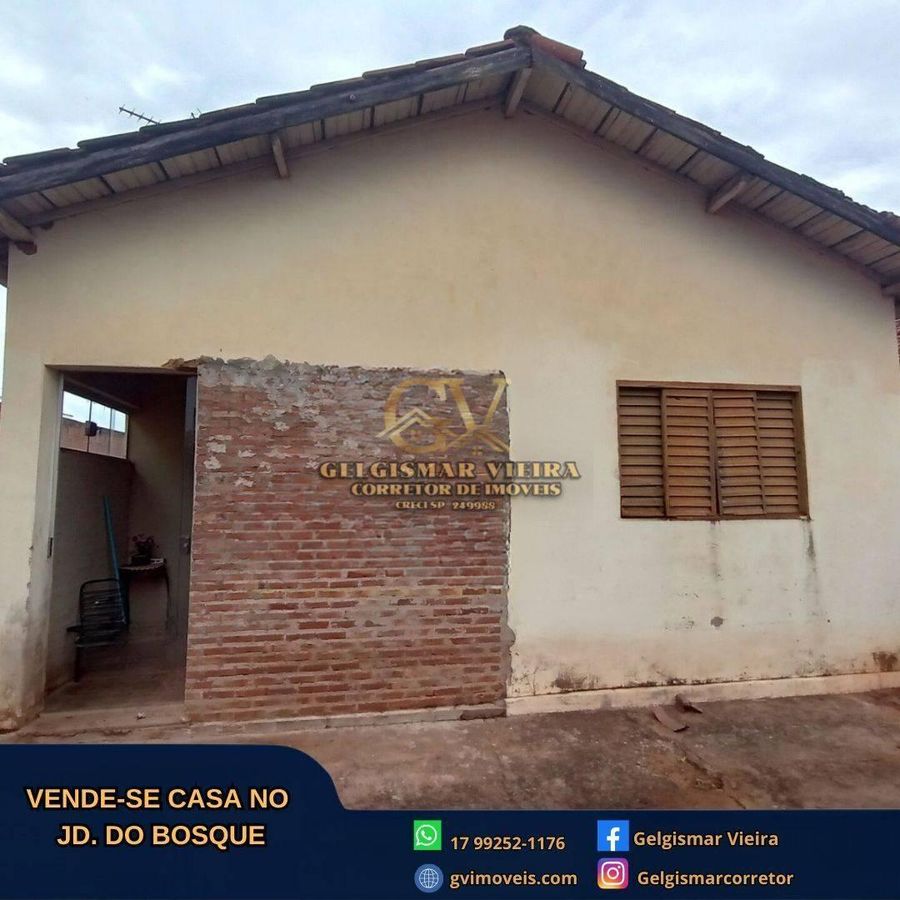 🏡 VENDE-SE CASA NO JD. DO BOSQUE -BEBEDOURO - SP🏡 - Casa em Jardim do Bosque, Bebedouro - à venda - Gelgismar Vieira