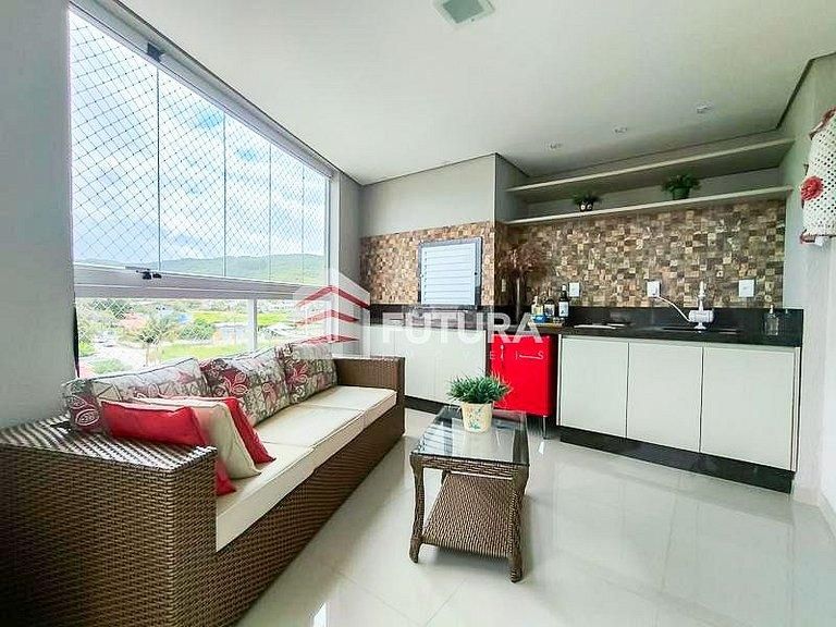 Apartamento 3 quartos Bombas, Bombinhas com 1 vaga e churrasqueira na sacada - Apartamento em Bombas, Bombinhas - para temporada - PAULA CRISTINA DA SILVA MINELLA NEGOCIOS IMOBILIARIOS LTDA