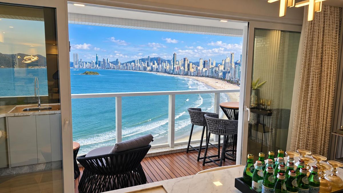 Apartamento mobiliado com 3 suítes, varanda com vista para o mar e 172m² à venda no Infinity Coast - Balneário Camboriú - Apartamento em Pioneiros, Balneário Camboriú - à venda - IMEX INVESTIMENTOS LTDA