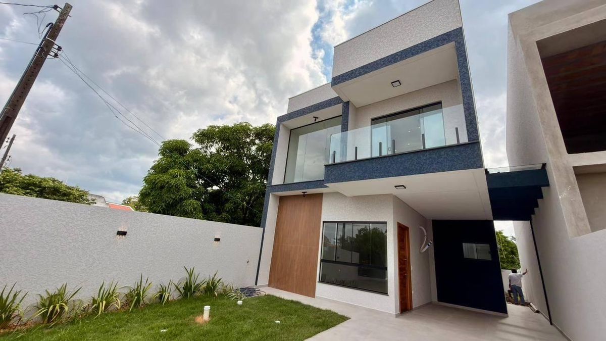 Sobrado com 3 dormitórios à venda, 141 m² por R$ 840.000,00 - Jardim Perola do Atlântico - Itapoá/SC - Sobrado em Jardim Perola do Atlântico, Itapoá - à venda - Nossa Praia Imóveis