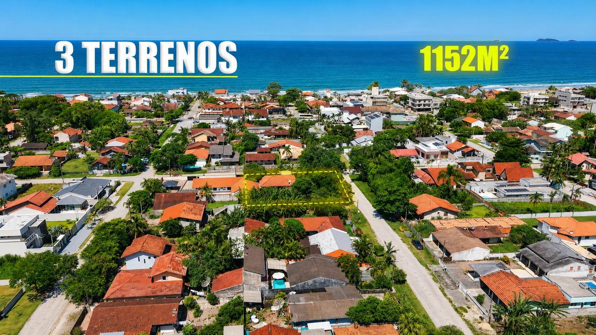 03 terrenos juntos com 1.152m² + casa em cima, apenas 300m da Praia de Itapoá SC - Casa em Centro, Itapoá - à venda - SBGLOBAL Imobiliária