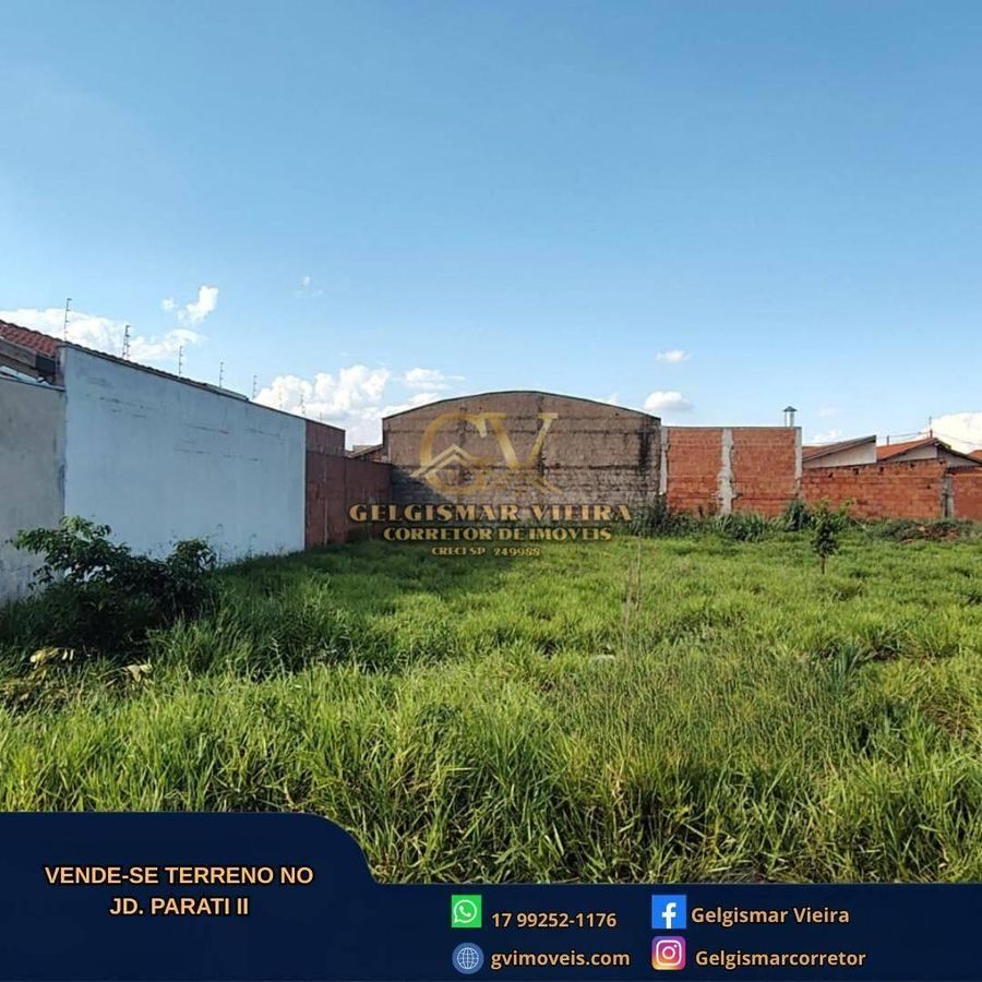 🏡 VENDE-SE TERRENO NO JARDIM PARATI II - BEBEDOURO - SP 🏡 - Lote/Terreno em Jardim Parati II, Bebedouro - à venda - Gelgismar Vieira