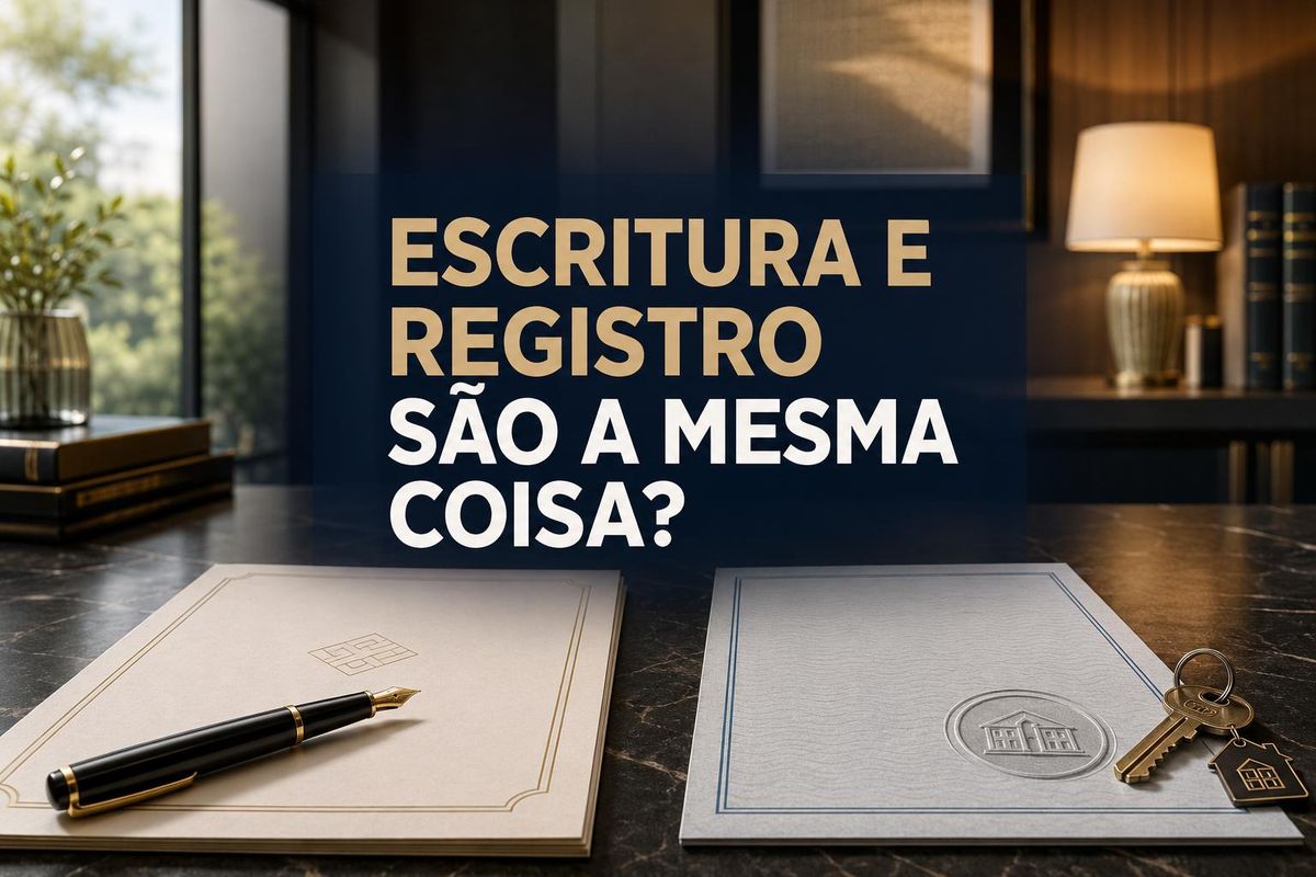 Escritura e registro de imóvel são a mesma coisa?