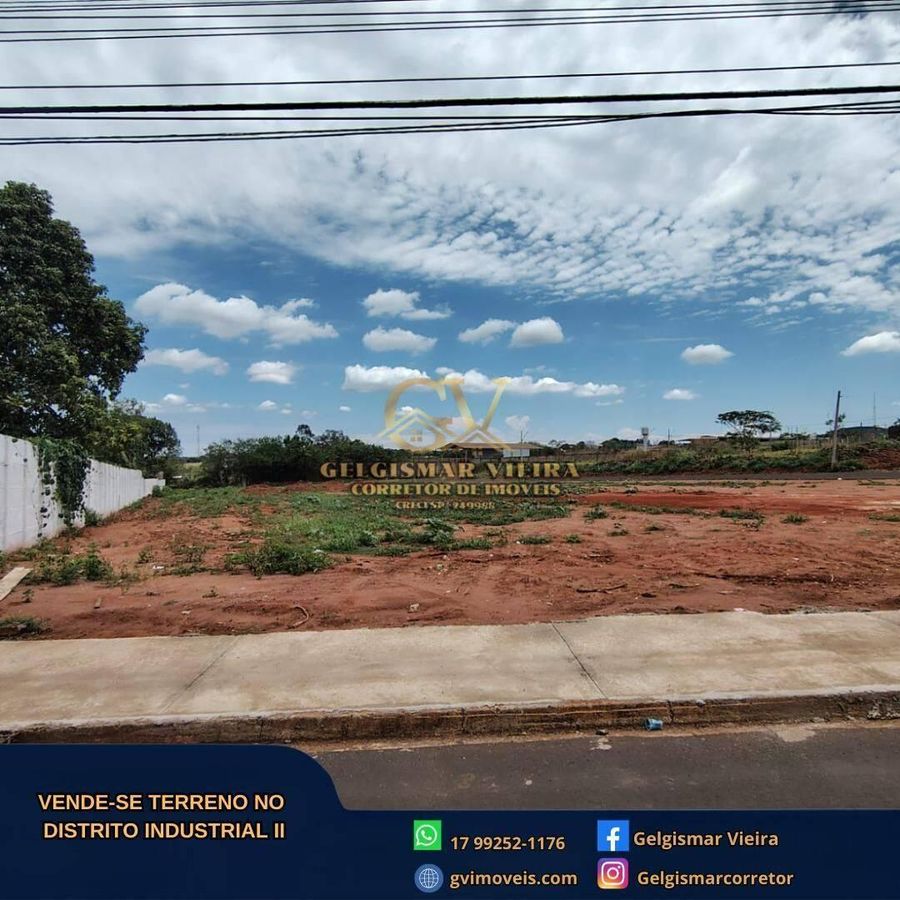 🏡 VENDE-SE TERRENOS NO D. INDUSTRIAL II - BEBEDOURO - SP 🏡 - Lote/Terreno em Distrito Industrial II, Bebedouro - à venda - Gelgismar Vieira