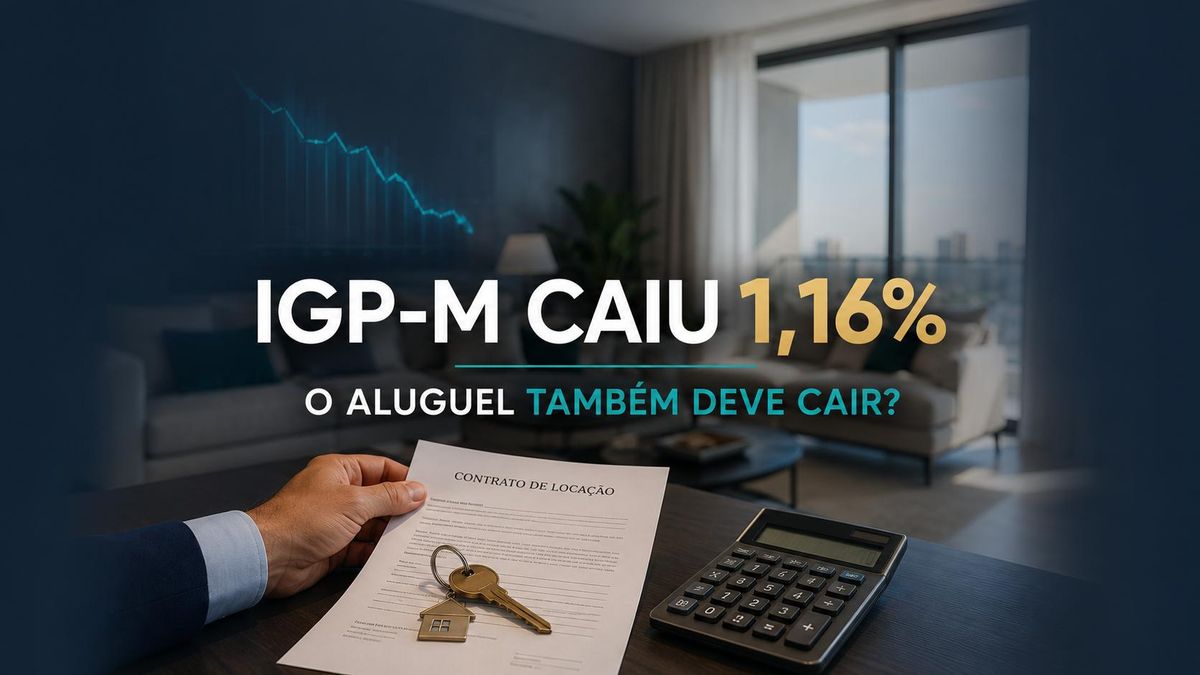 IGP-M caiu 1,16% em julho. O aluguel também deve cair?