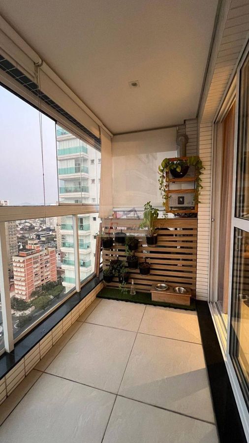 Apartamento com 1 suíte  à venda Porteira Fechada no bairro Embaré - Santos/SP