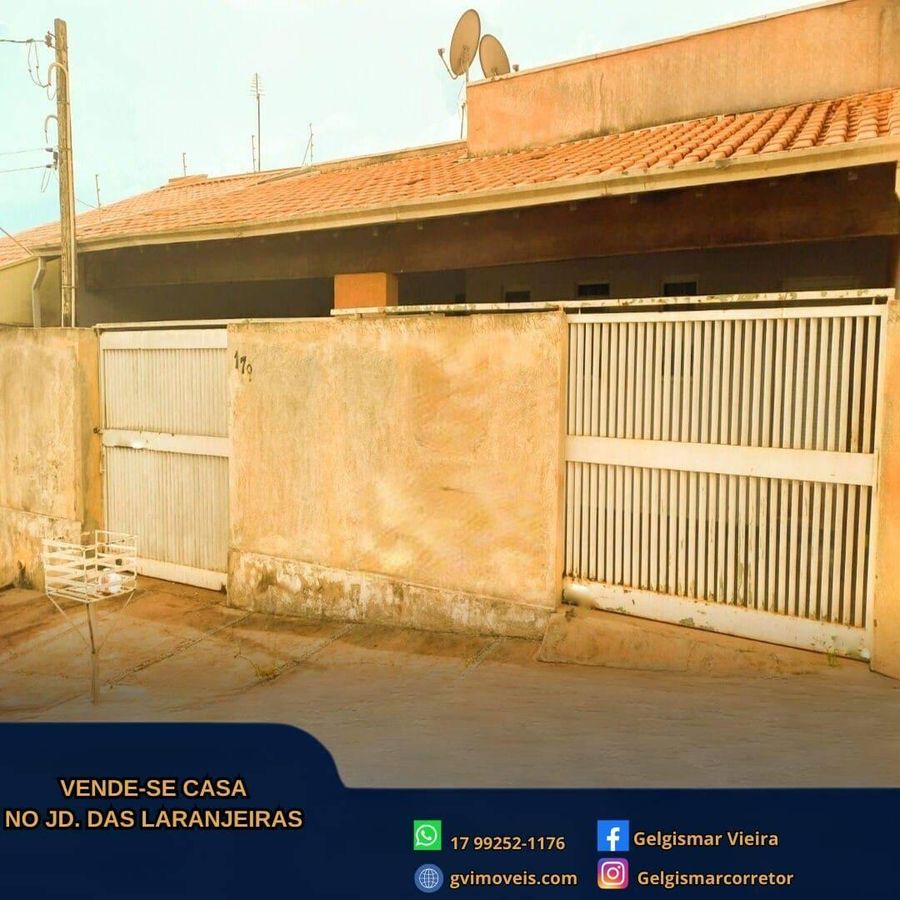 🏡 VENDE-SE CASA NO JARDIM DAS LARANJEIRAS - BEBEDOURO - SP 🏡 - Casa em Jardim das Laranjeiras, Bebedouro - à venda - Gelgismar Vieira