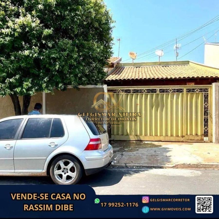 🏡 VENDE-SE CASA NO RASSIM DIBE - BEBEDOURO - SP 🏡 - Casa em Residencial Rassim Dibe, Bebedouro - à venda - Gelgismar Vieira