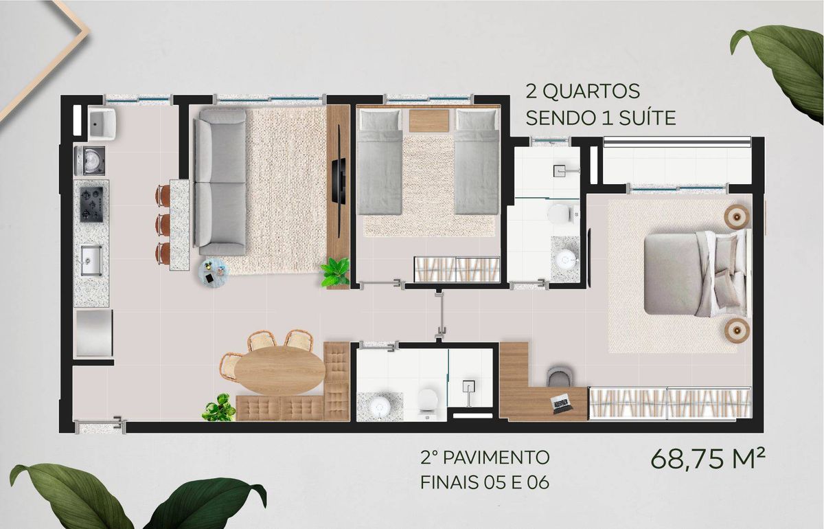 Apartamento com 3 quartos, Alto da Boa Vista - Itumbiara - Apartamento em Alto da Boa Vista, Itumbiara - à venda - Group Viga Negócios Imobiliários Ltda