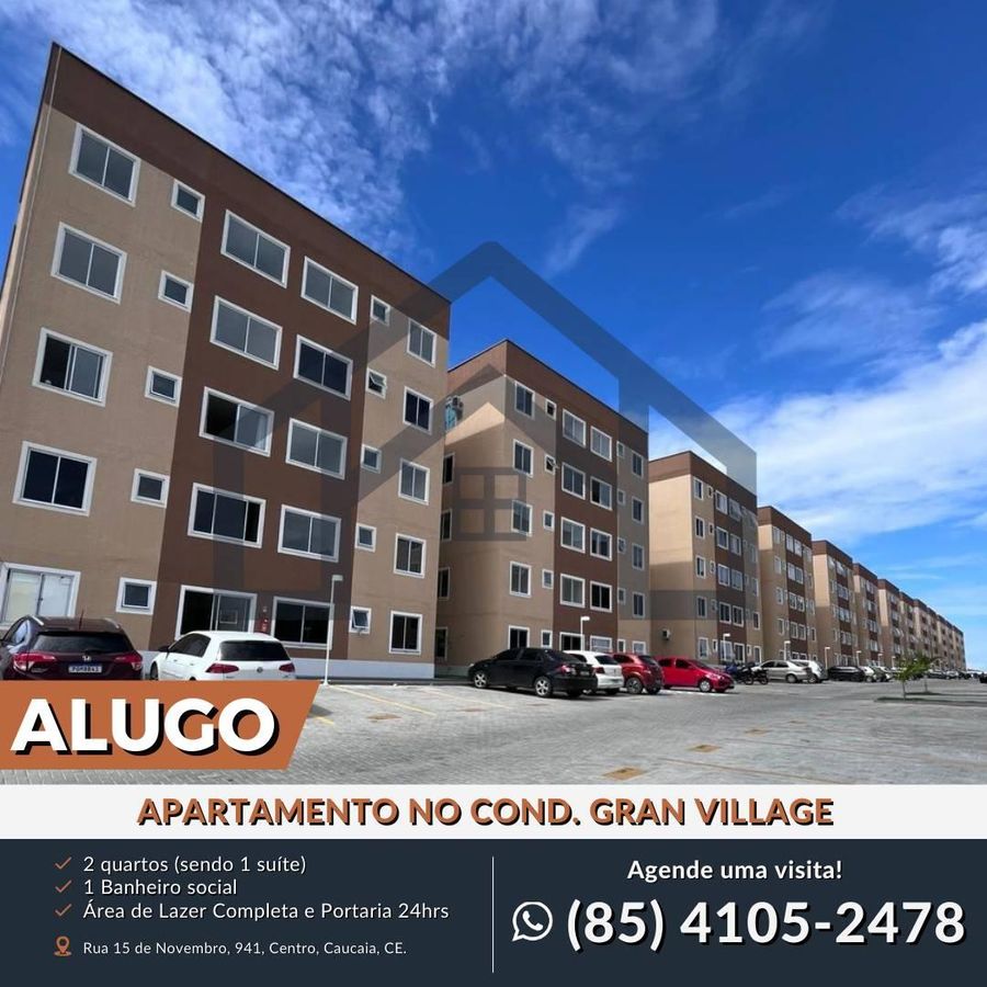 APARTAMENTO COM 2 QUARTOS NO CENTRO DA CAUCAIA - Apartamento em Itambé, Caucaia - para locação - HABITAT CAUCAIA IMÓVEIS LTDA