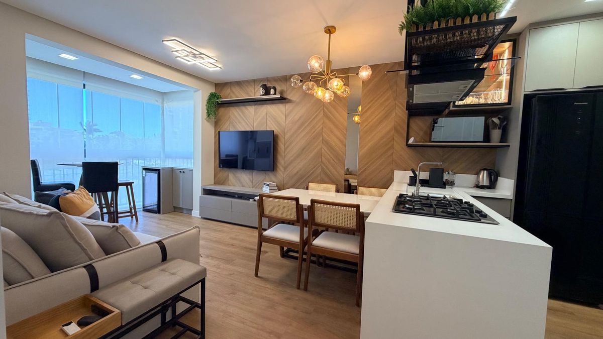 Apartamento para locação anual, totalmente Mobiliado, decorado e equipado, com 2 quartos (sendo duas suítes), 2 vagas de garagem, Mondello Residenza, Bairro Fazenda, Itajaí-SC - Apartamento em Fazenda, Itajaí - para locação - I3 CORRETORES ASSOCIADOS S/S