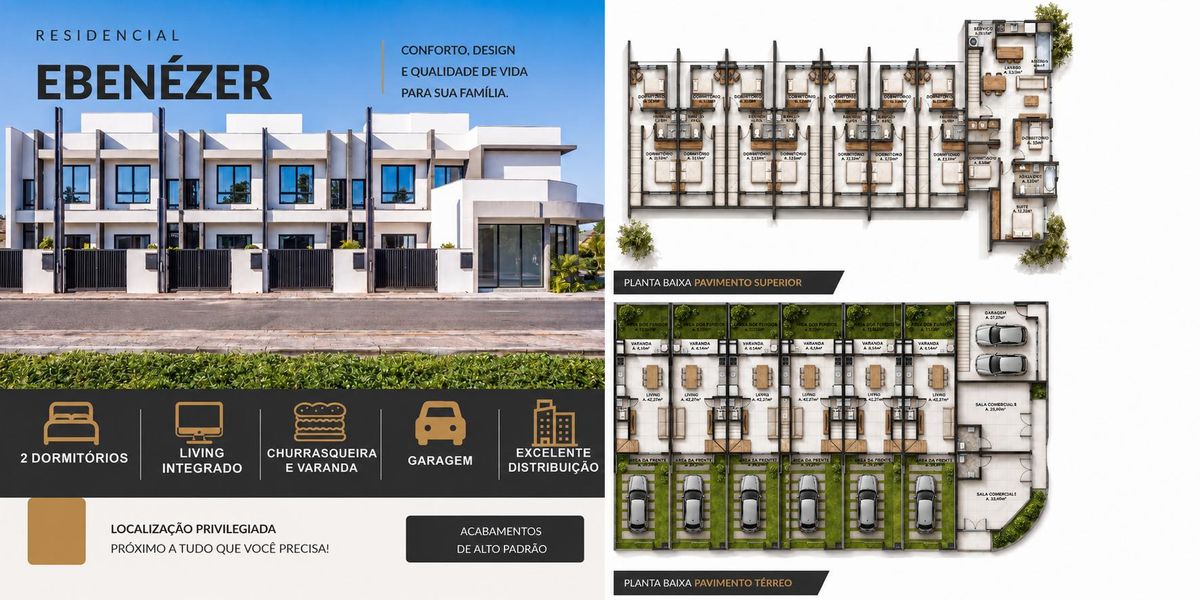 Geminados Três Rios - Casa Geminada em Três Rios do Norte, Jaraguá do Sul - à venda - SONHO D`LAR IMOVEIS LTDA