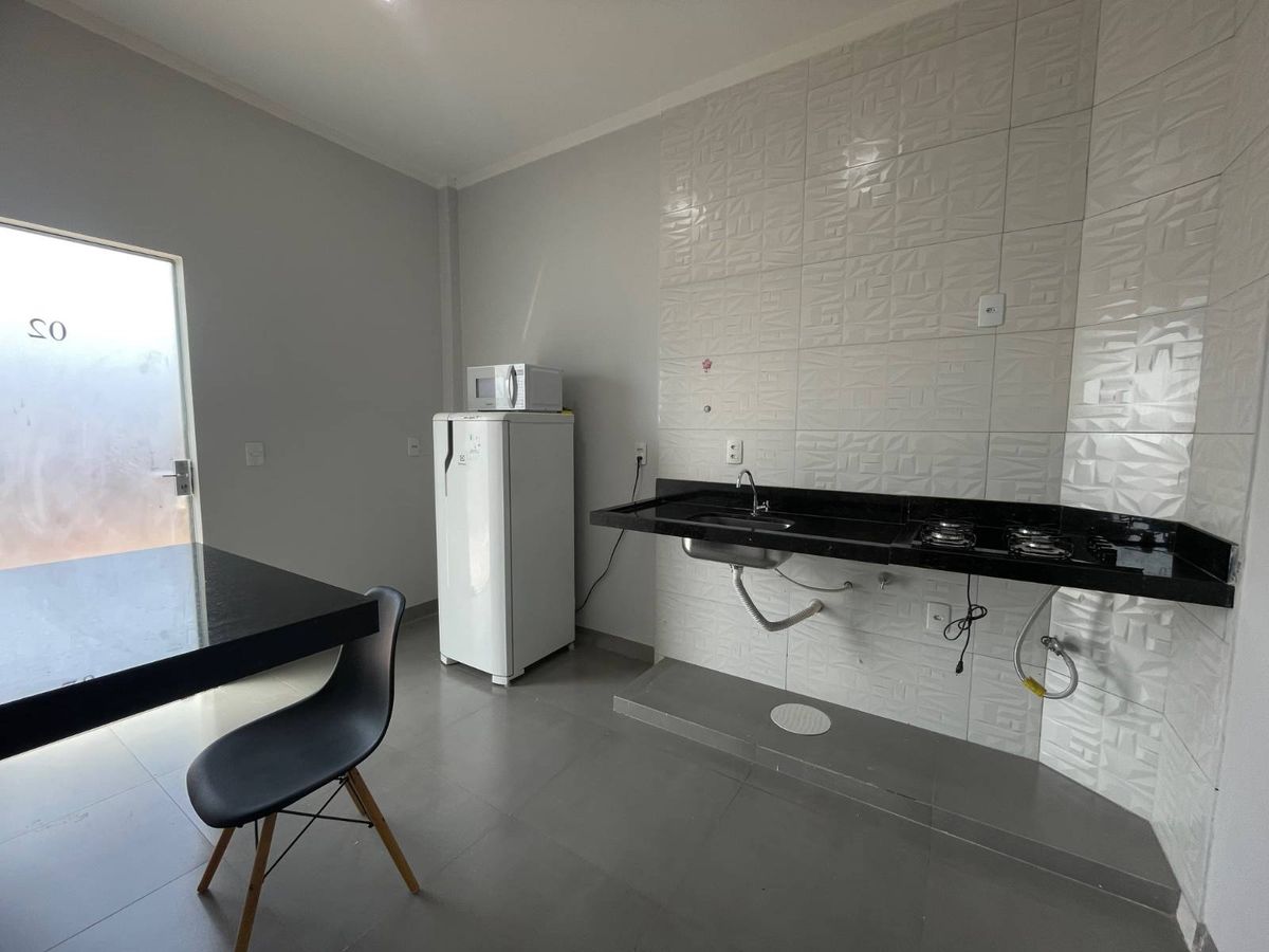 Foto 3 — Flat semi mobiliado disponível para locação, próximo a UNIRV, Residencial Água Santa, Rio Verde, GO