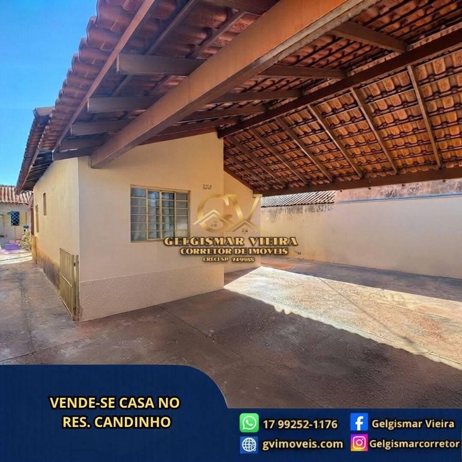 🏡 VENDE-SE CASA NO RES. CANDINHO - BEBEDOURO - SP 🏡 - Casa em Residencial Candinho, Bebedouro - à venda - Gelgismar Vieira