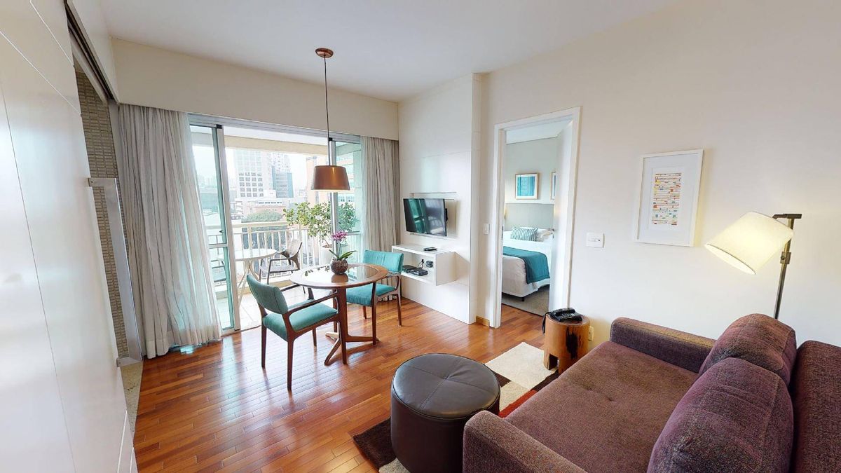 Flat disponível para venda no Estanconfor Villa Paulista, com 38m², com 1 quarto e 1 vaga - Flat em Bela Vista, São Paulo - à venda - Prime Flats Negócios Imobiliários
