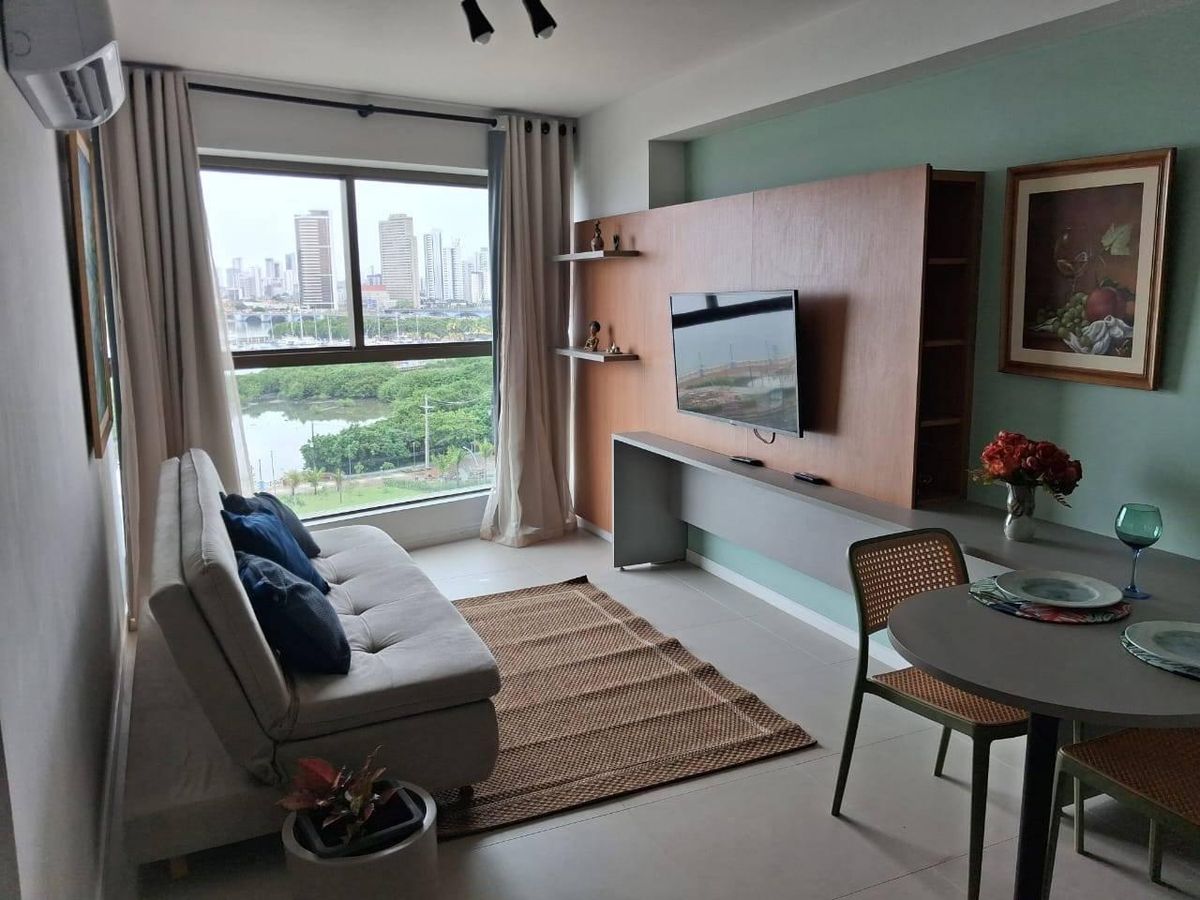 Oportunidade - Apt de 1 Quarto no Parque do Cais | Rooftop, Piscina e Vista Incrível | Venda ou Locação - Apartamento em São José, Recife - para locação e à venda - Melo Gestão de Imóveis