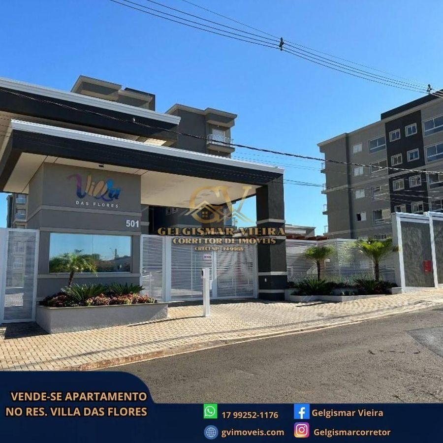 🏡 VENDE-SE APARTAMENTO NO COND. VILLA DAS FLORES – BEBEDOURO - SP 🏡 - Apartamento em Residencial Centenário, Bebedouro - à venda - Gelgismar Vieira