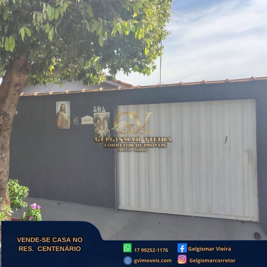 🏠 VENDE-SE CASA NO RES. CENTENÁRIO - BEBEDOURO - SP 🏠 - Casa em Residencial Centenário, Bebedouro - à venda - Gelgismar Vieira