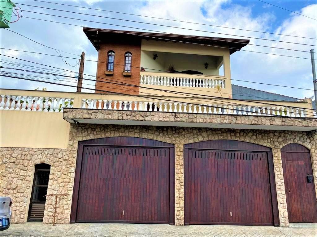 Excelente Sobrado 310m², 4 Dormitórios, (sendo 1 suíte, Closet e hidro), Sala 3 ambientes, 4 Vagas, Aquec, Gás, Churrasqueira, Financia, Vila Vitória, Mauá-SP - Sobrado em Vila Nossa Senhora das Vitórias, Mauá - à venda - Paula & Abreu Imóveis