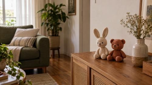 Utilizando amigurumis para decorar seu apartamento novo: 10 dicas