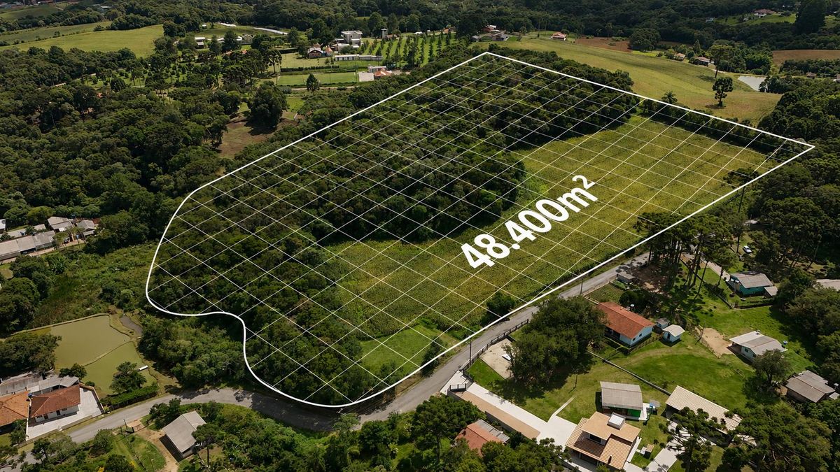 Área rural com 48.400m² próxima da BR-376 | São José dos Pinhais