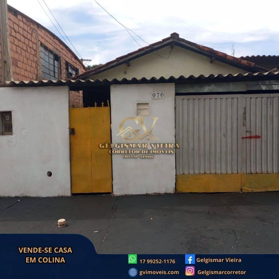 🏠 VENDE-SE CASA EM COLINA - SP 🏠 - Casa em Centro, Colina - à venda - Gelgismar Vieira