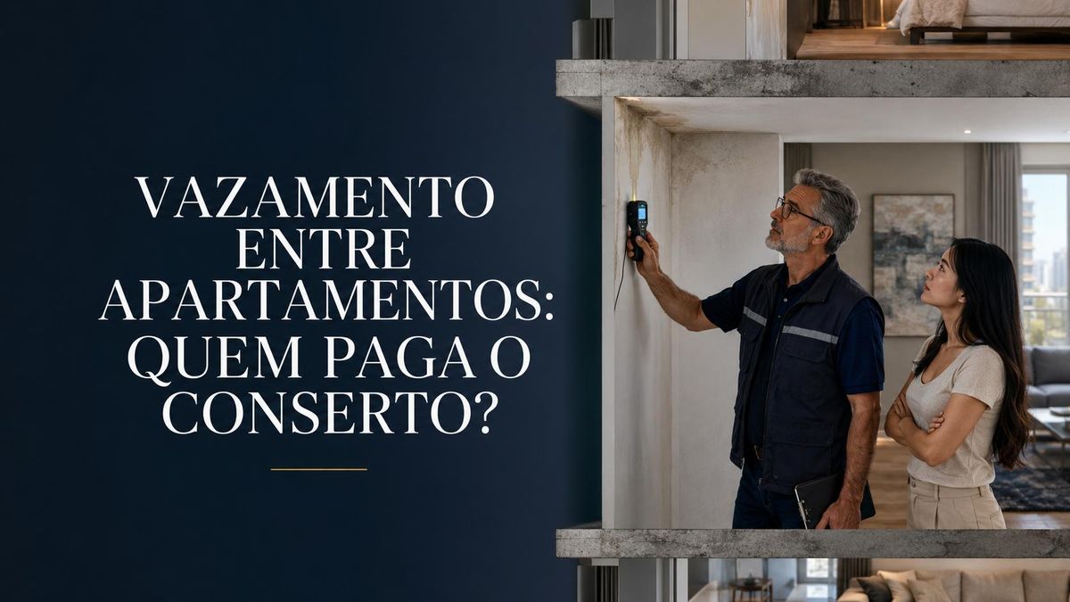 Vazamento entre apartamentos: quem paga o conserto?