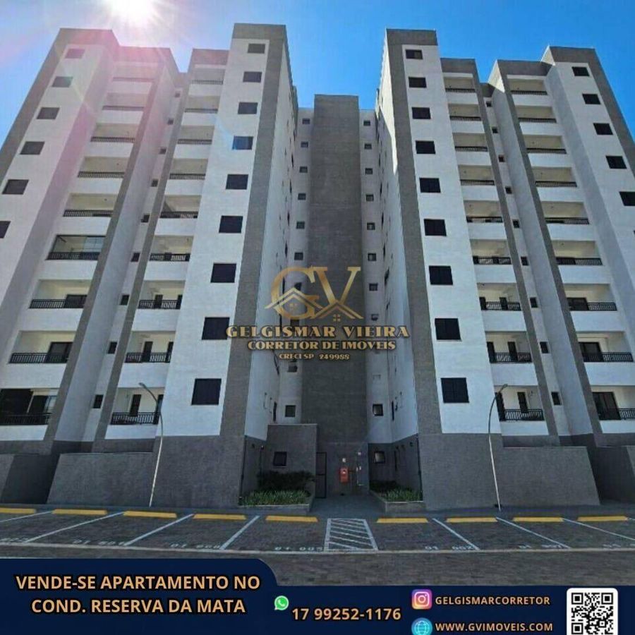 🏡VENDE-SE APARTAMENTO NO COND.RESERVA DA MATA - BEBEDOURO - SP 🏡 - Apartamento em Jardim São Carlos, Bebedouro - à venda - Gelgismar Vieira