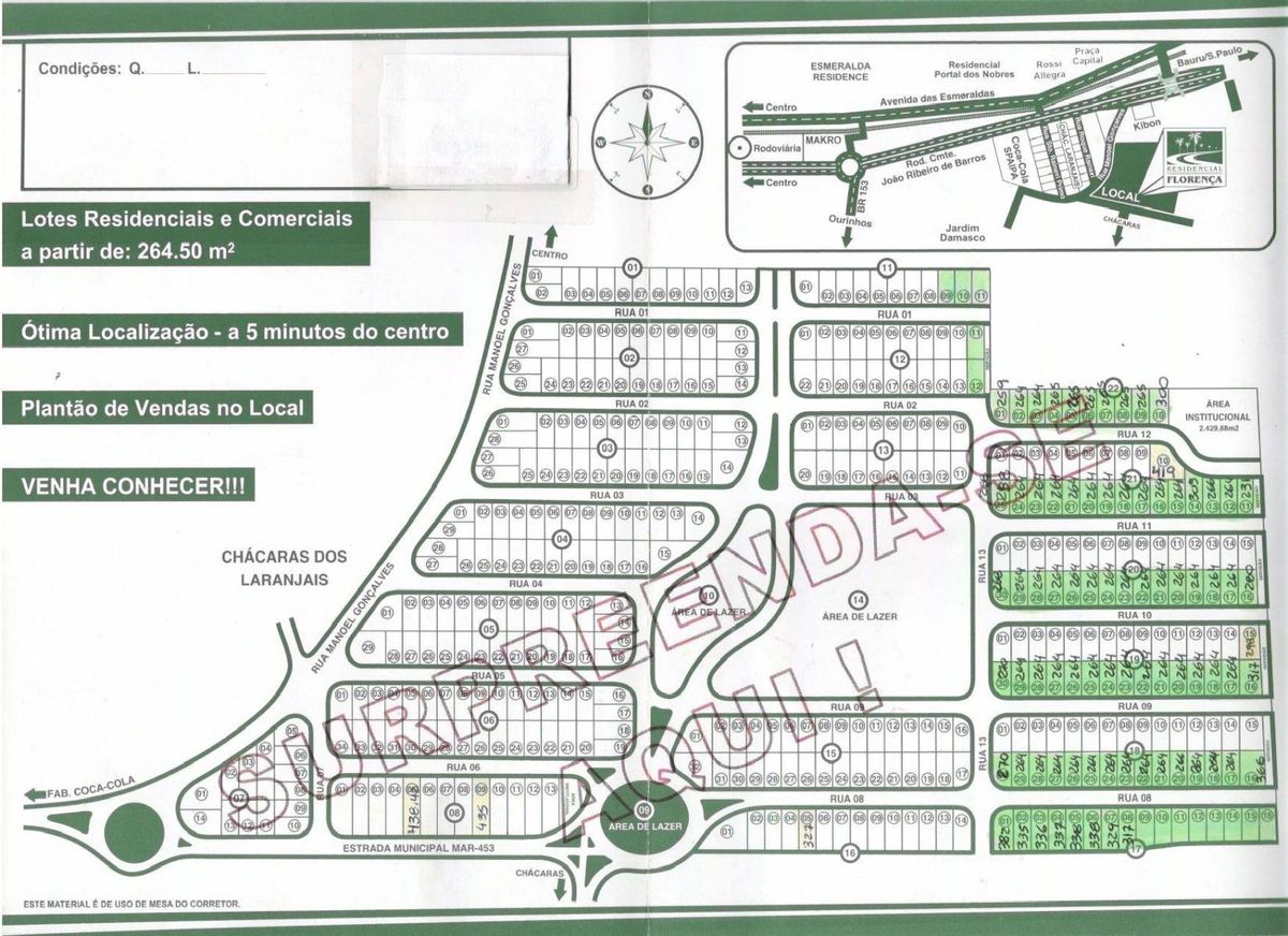 Residencial › Lote/Terreno - Lote/Terreno em Marília - à venda - FLEX CONSULTORIA IMOBILIÁRIA LTDA