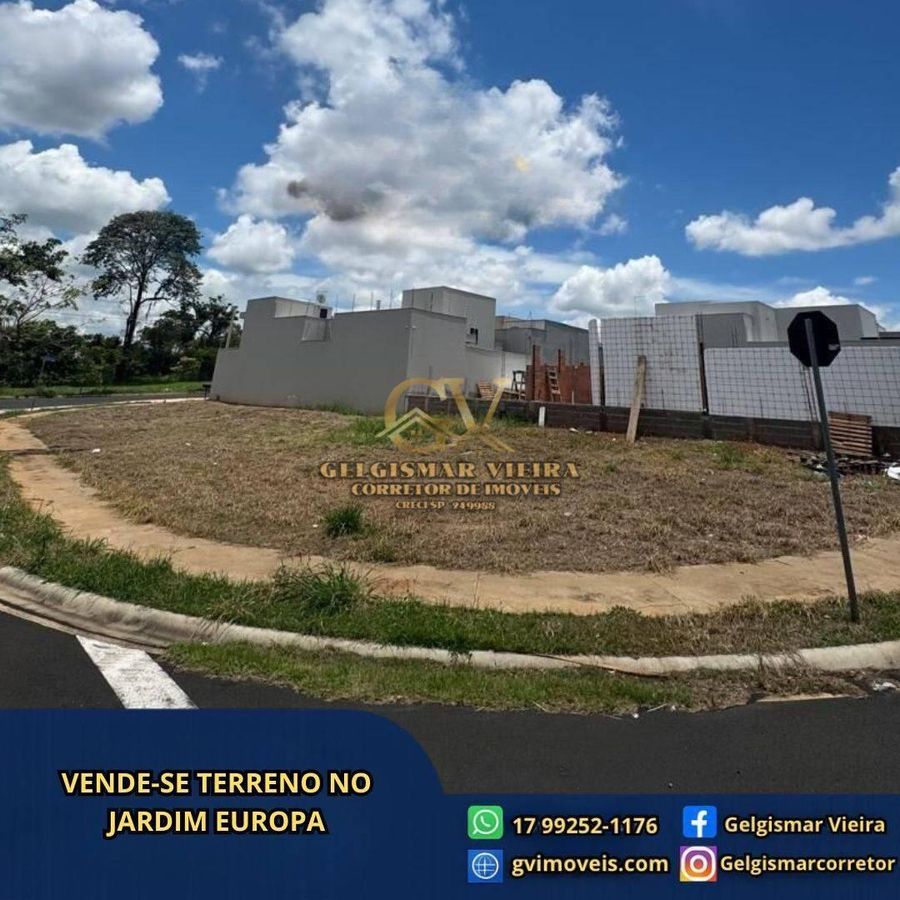 🏡 VENDE-SE TERRENOS NO JD. EUROPA - BEBEDOURO - SP 🏡 - Terreno em Bebedouro - à venda - Gelgismar Vieira