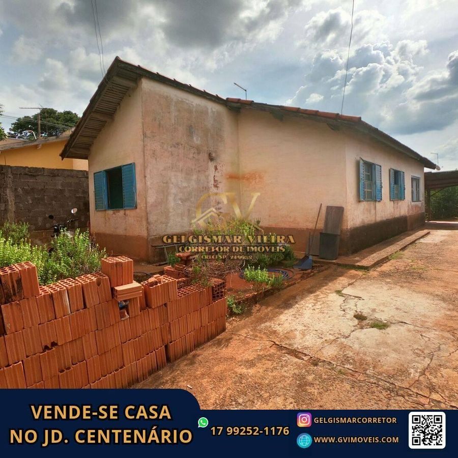 🏡 VENDE-SE CASA NO RES. CENTENÁRIO - BEBEDOURO - SP 🏡 - Casa em Residencial Centenário, Bebedouro - à venda - Gelgismar Vieira