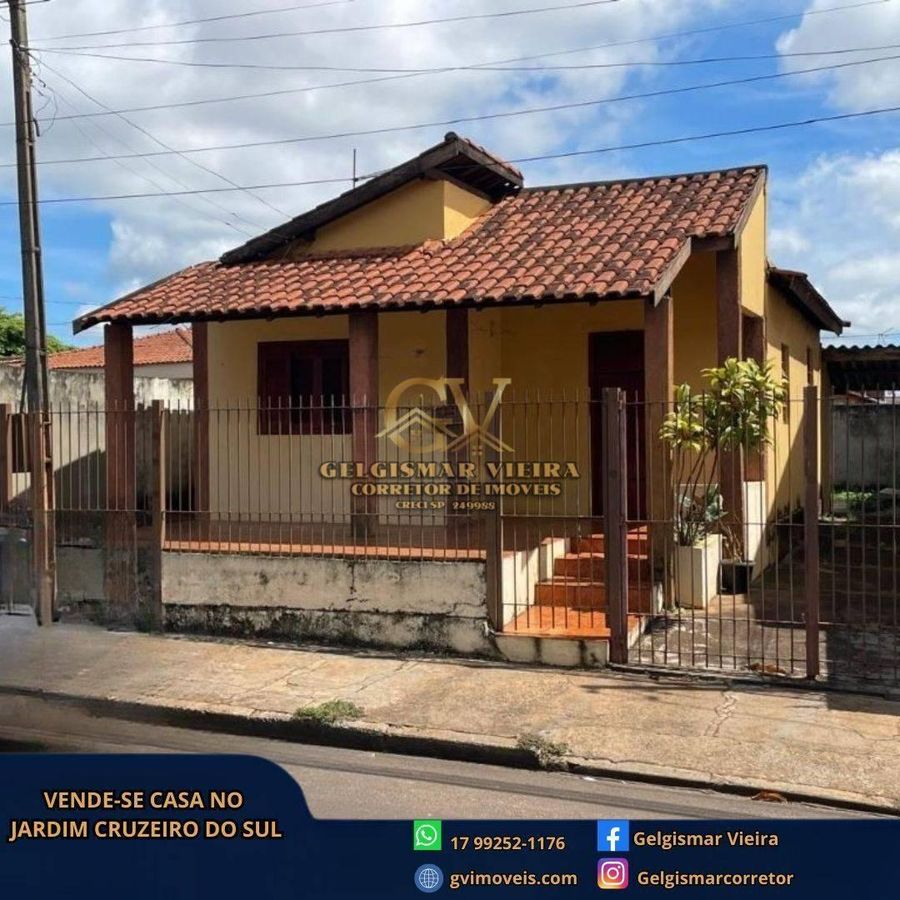 🏡 VENDE-SE CASA NO JARDIM CRUZEIRO DO SUL - BEBEDOURO - SP 🏡 - Casa em Jardim Cruzeiro do Sul, Bebedouro - à venda - Gelgismar Vieira