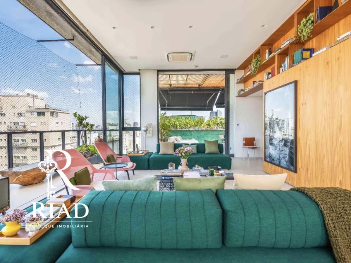 Cobertura Mobiliada à Venda no Jardim Paulista | 408m², 4 Suítes na Rua José Maria Lisboa - Cobertura em Jardim Paulista, São Paulo - à venda - RIAD BOUTIQUE IMOBILIÁRIA LTDA