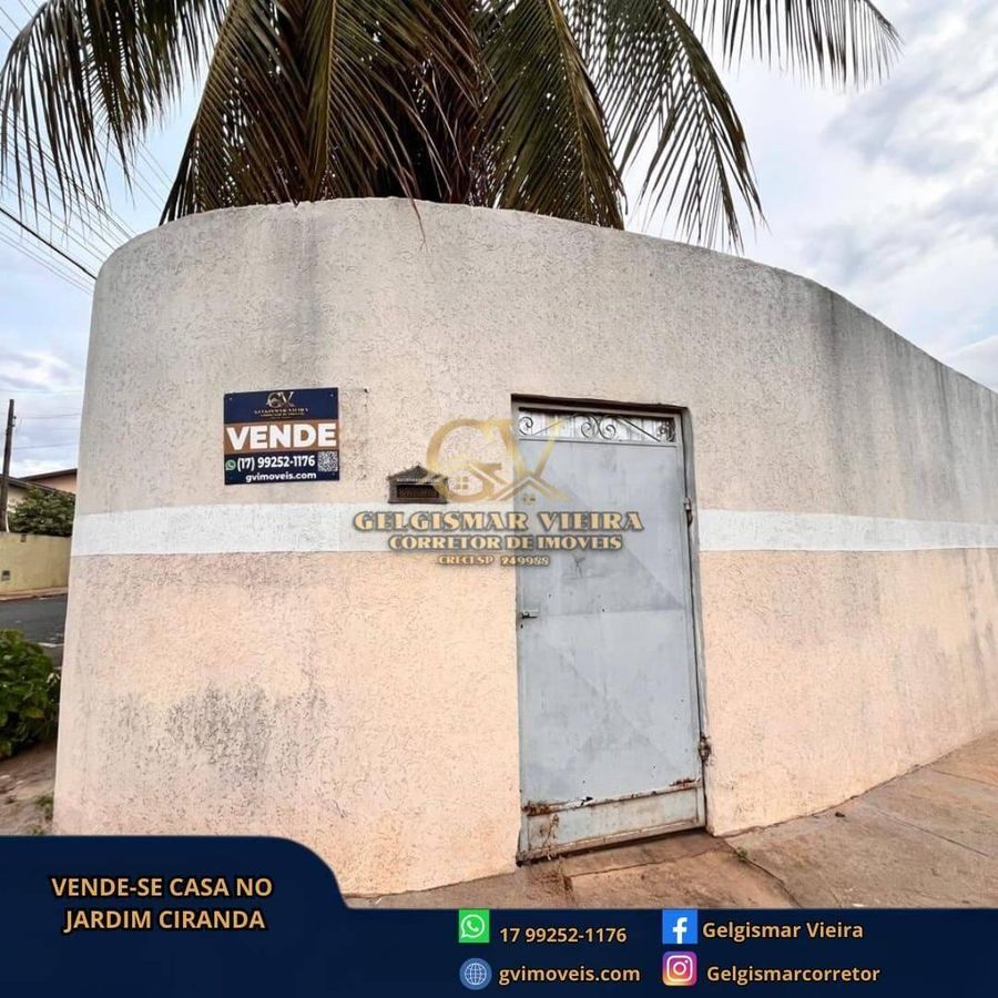 🏡 VENDE-SE CASA NO JARDIM CIRANDA - BEBEDOURO - SP 🏡 - Casa em Jardim Ciranda, Bebedouro - à venda - Gelgismar Vieira