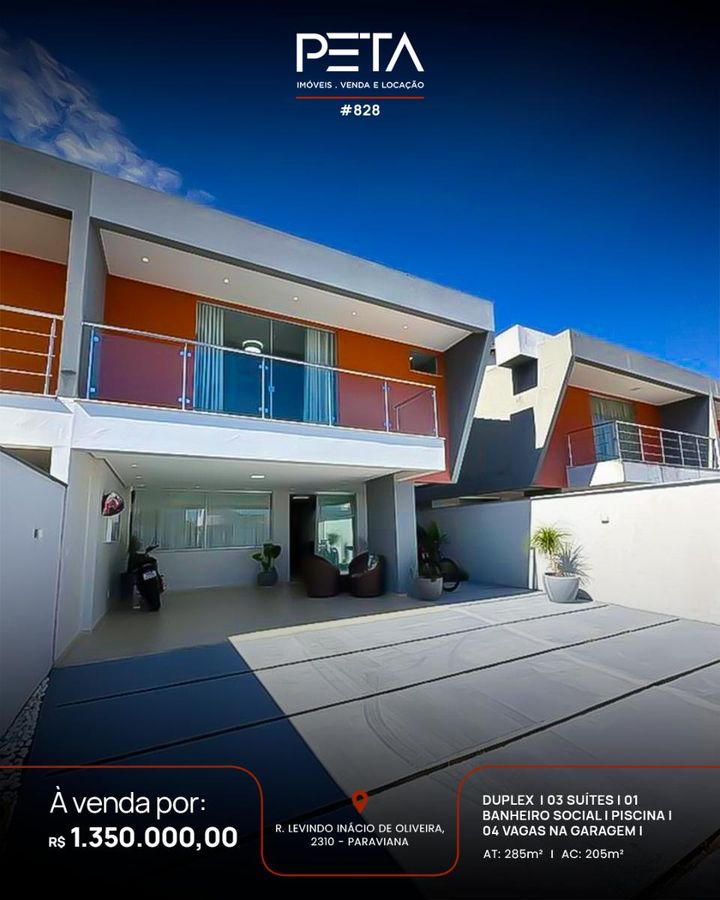 Casa Geminada com 3 quartos à Venda, Paraviana - Boa Vista