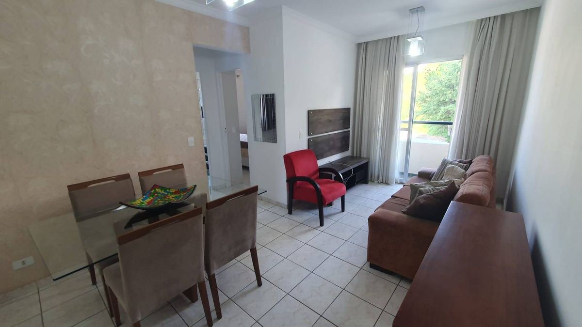 Apartamento para LOCAÇÃO (MOBILIADO) 60m² - 2 dormitórios - 1 vaga de garagem - Nove de Julho - Jundiaí/SP - Apartamento em Anhangabaú, Jundiaí - para locação - Entry Imob