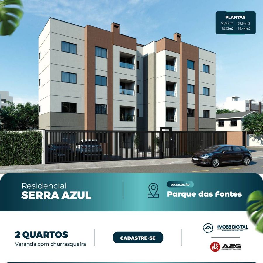 LANCAMENTO SERRA AZUL - APARTAMENTOS COM 2 QUARTOS SENDO VARANDA COM CHURRASQUEIRA EM TREMEMBE