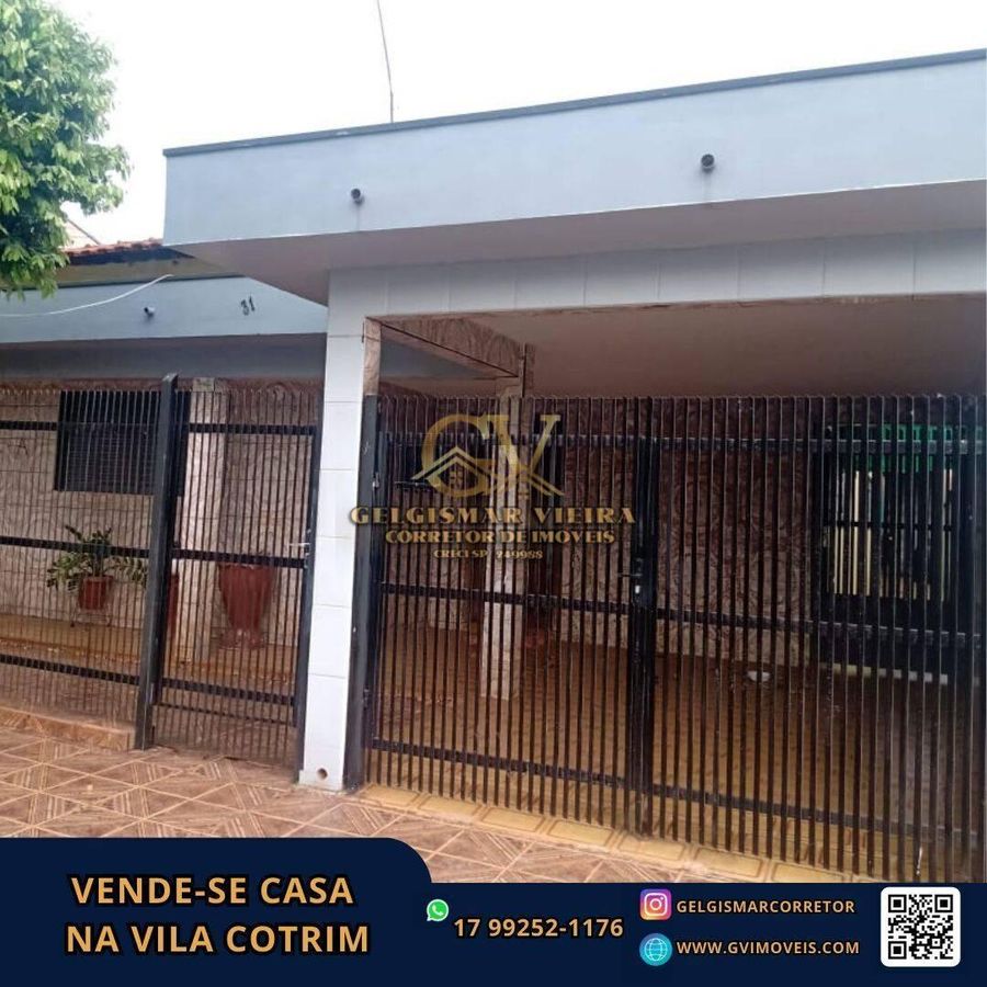 🏡 VENDE-SE CASA NA VILA COTRIM - VIRADOURO - SP  🏡 - Casa em Centro, Viradouro - à venda - Gelgismar Vieira