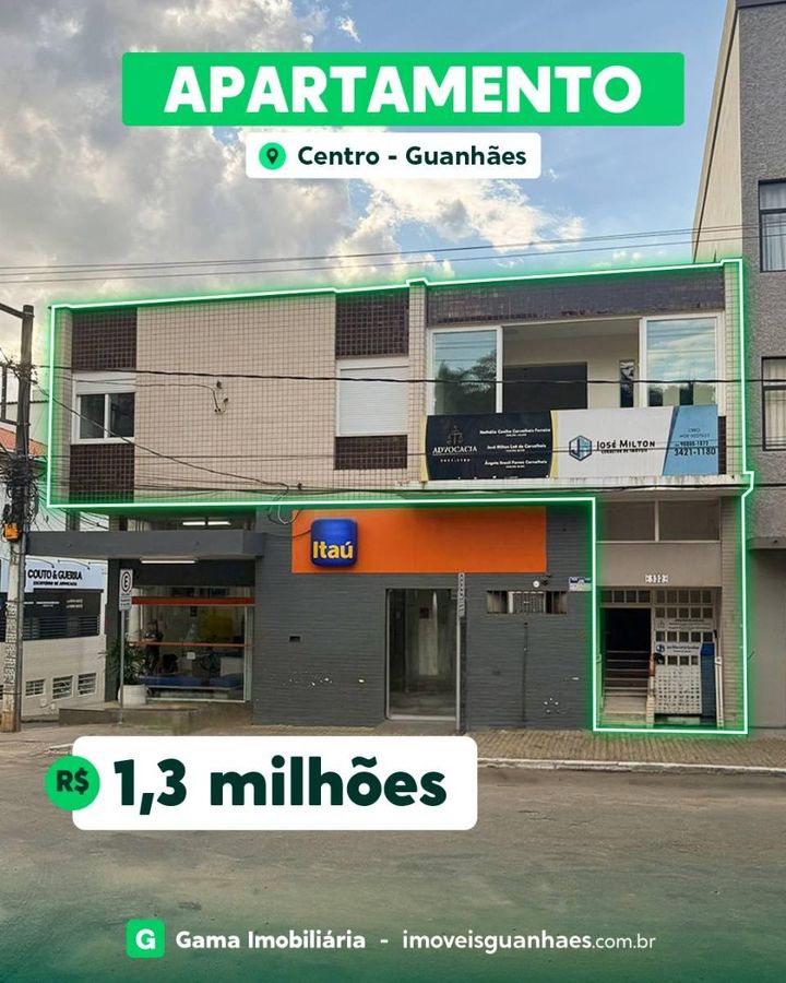 Apartamento/Espaço Comercial no Centro de Guanhães-MG - Apartamento em Centro, Guanhães - à venda - Gama Imobiliária