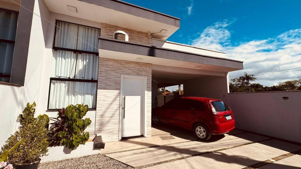 Casa com 3 dormitórios à venda, 95 m² por R$ 670.000 - Princesa do Mar - Itapoá/SC - Casa em Princesa do Mar, Itapoá - à venda - Nossa Praia Imóveis