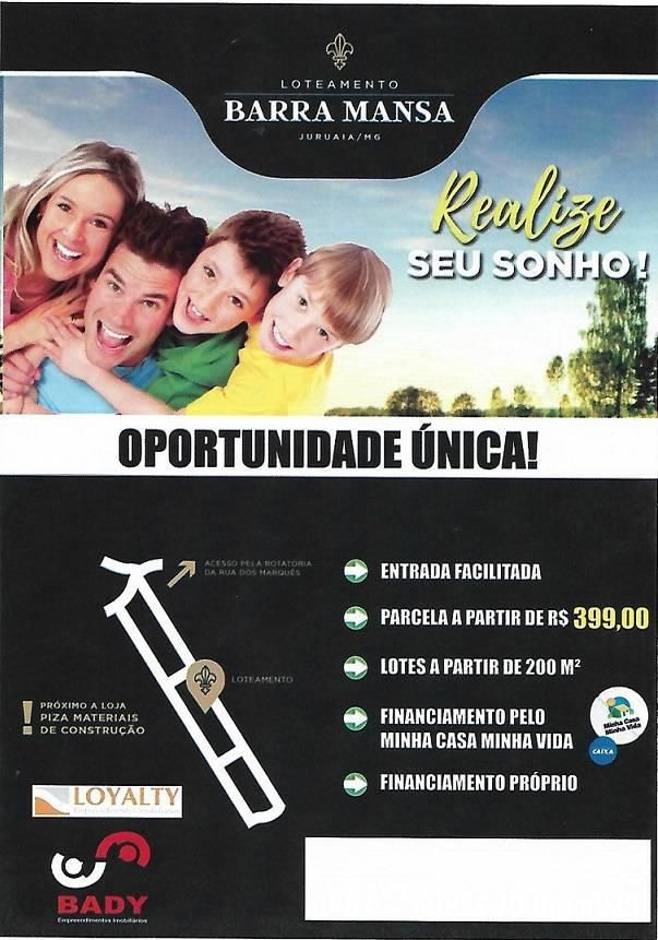 TE01015 – TERRENO EM JURUAIA – JARDIM BARRA MANSA - Lote/Terreno em Guaxupé - à venda - Grupo G3 Investhouse Ltda