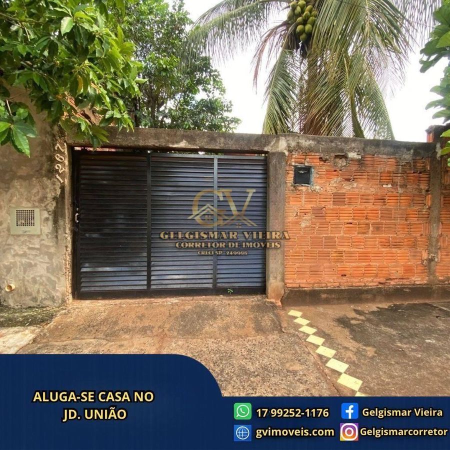 🏡 ALUGA-SE CASA NO JD. UNIÃO - BEBEDOURO - SP 🏡 - Casa em Residencial União, Bebedouro - para locação - Gelgismar Vieira