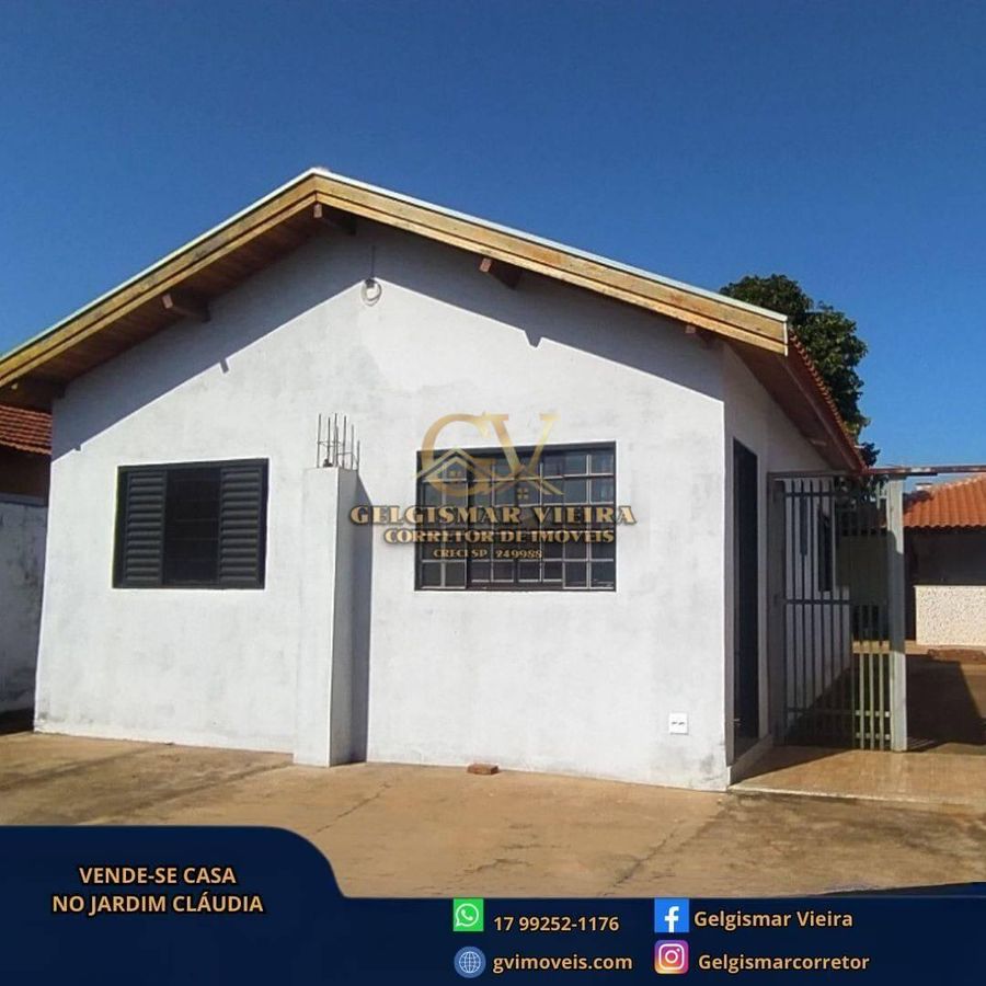🏡 VENDE-SE CASA NO JARDIM CLÁUDIA II – BEBEDOURO - SP 🏡 - Casa em Jardim Claudia II, Bebedouro - à venda - Gelgismar Vieira