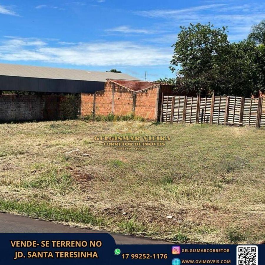 🏡VENDE-SE TERRENO NO JD. SANTA TERESINHA - BEBEDOURO - SP🏡 - Terreno em Jardim Santa Terezinha, Bebedouro - à venda - Gelgismar Vieira
